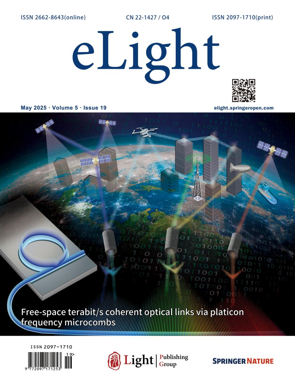 Chee Wei Wong/王文亭/祝宁华/余明斌等eLight | 微梳自由空间太比特相干通信开启6G新纪元 Chee Wei Wong/王文亭/祝宁华/余明斌等eLight | 微梳自由空间太比特相干通信开启6G新纪元