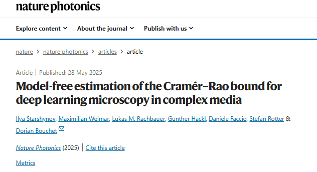 新型激光技术,再登Nature Photonics! 新型激光技术,再登Nature Photonics!