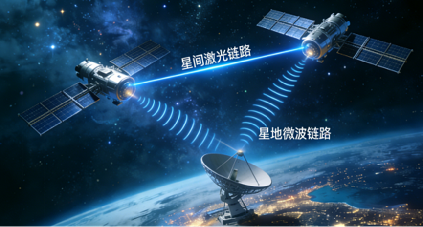 中国移动研究院联合业界国内首次实现“星间激光+星地微波”多模态融合接续传输